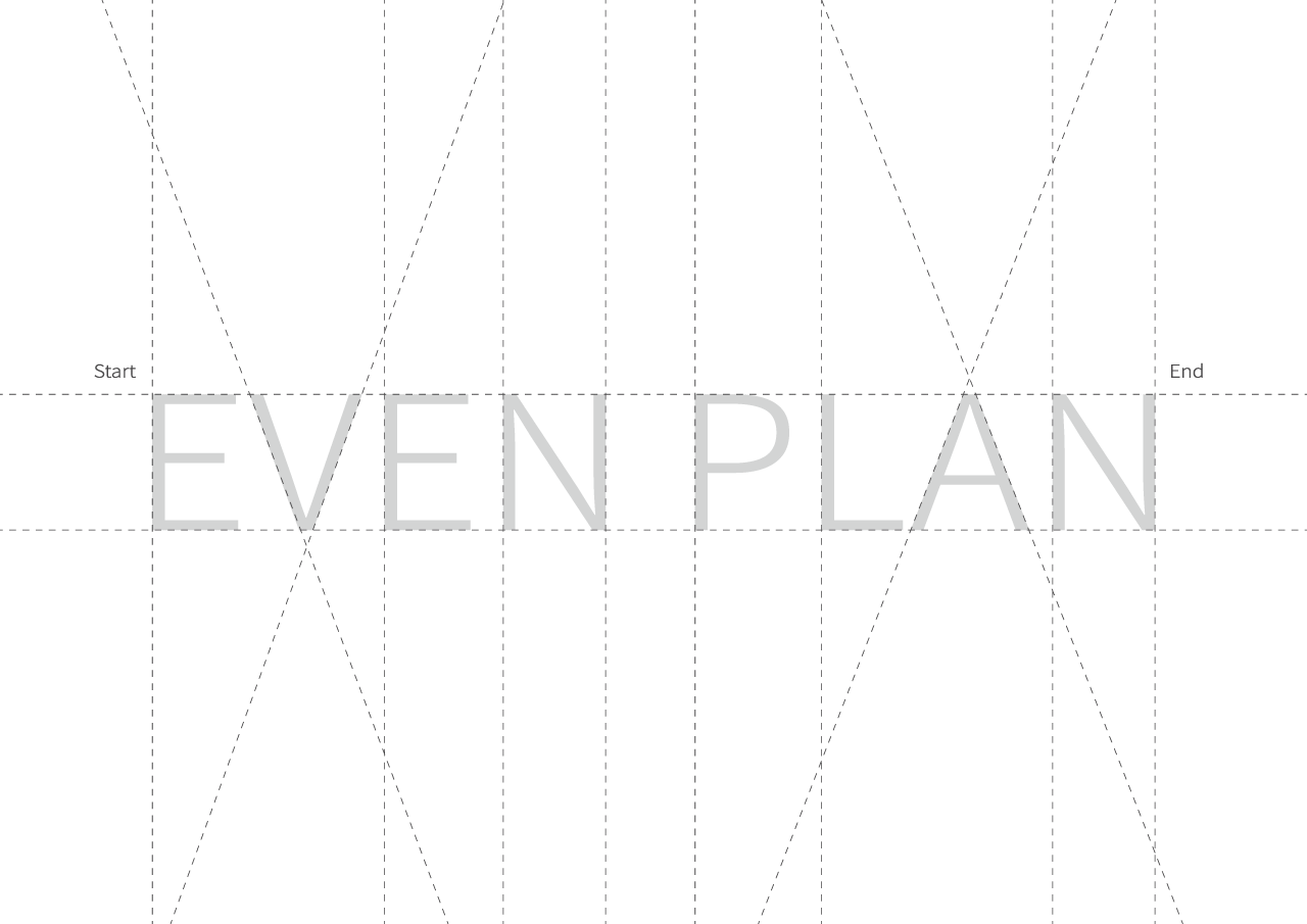 EVEN PLAN brand identity